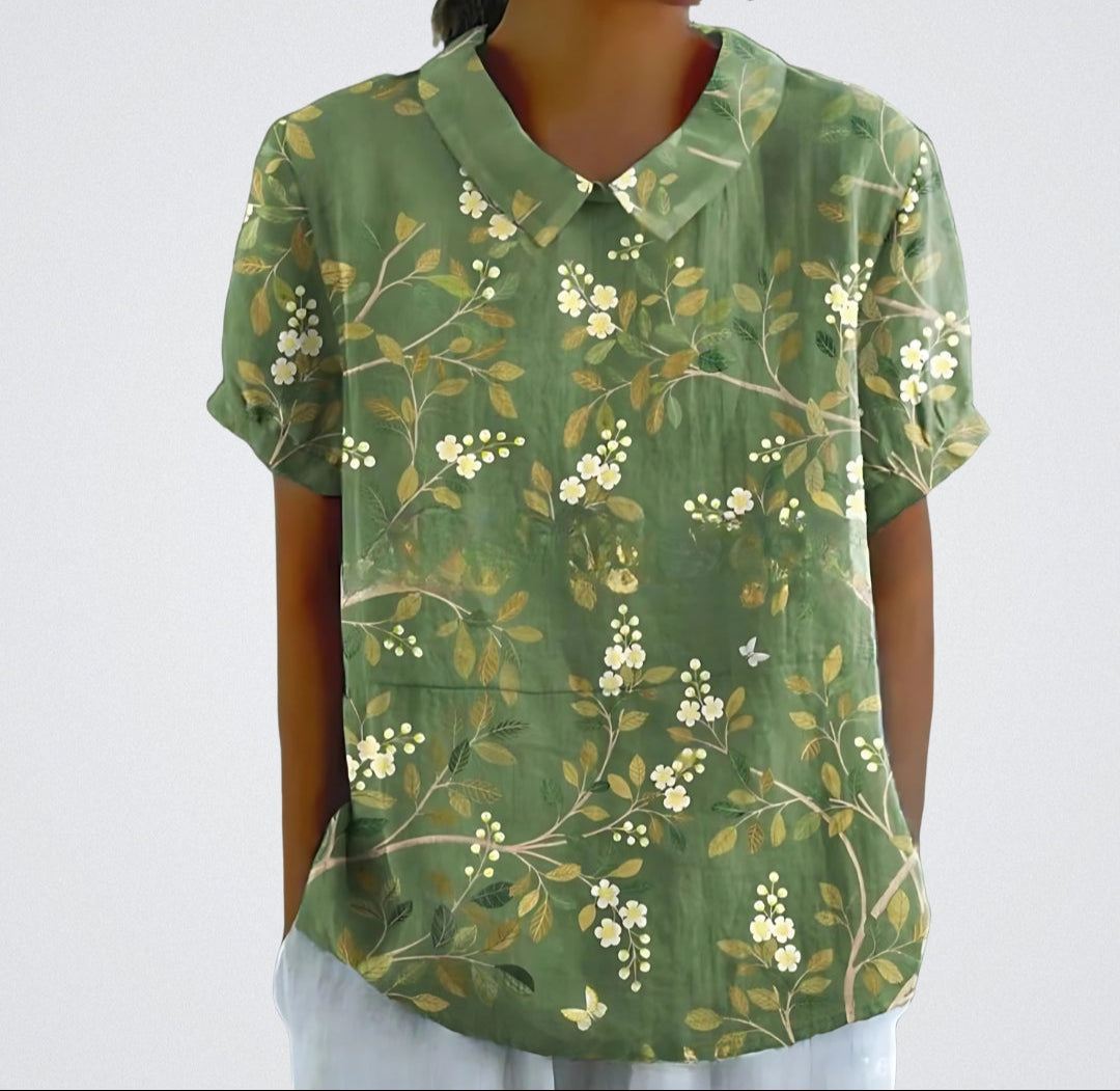 Lotte Vrolijke Blouse Korte Mouw