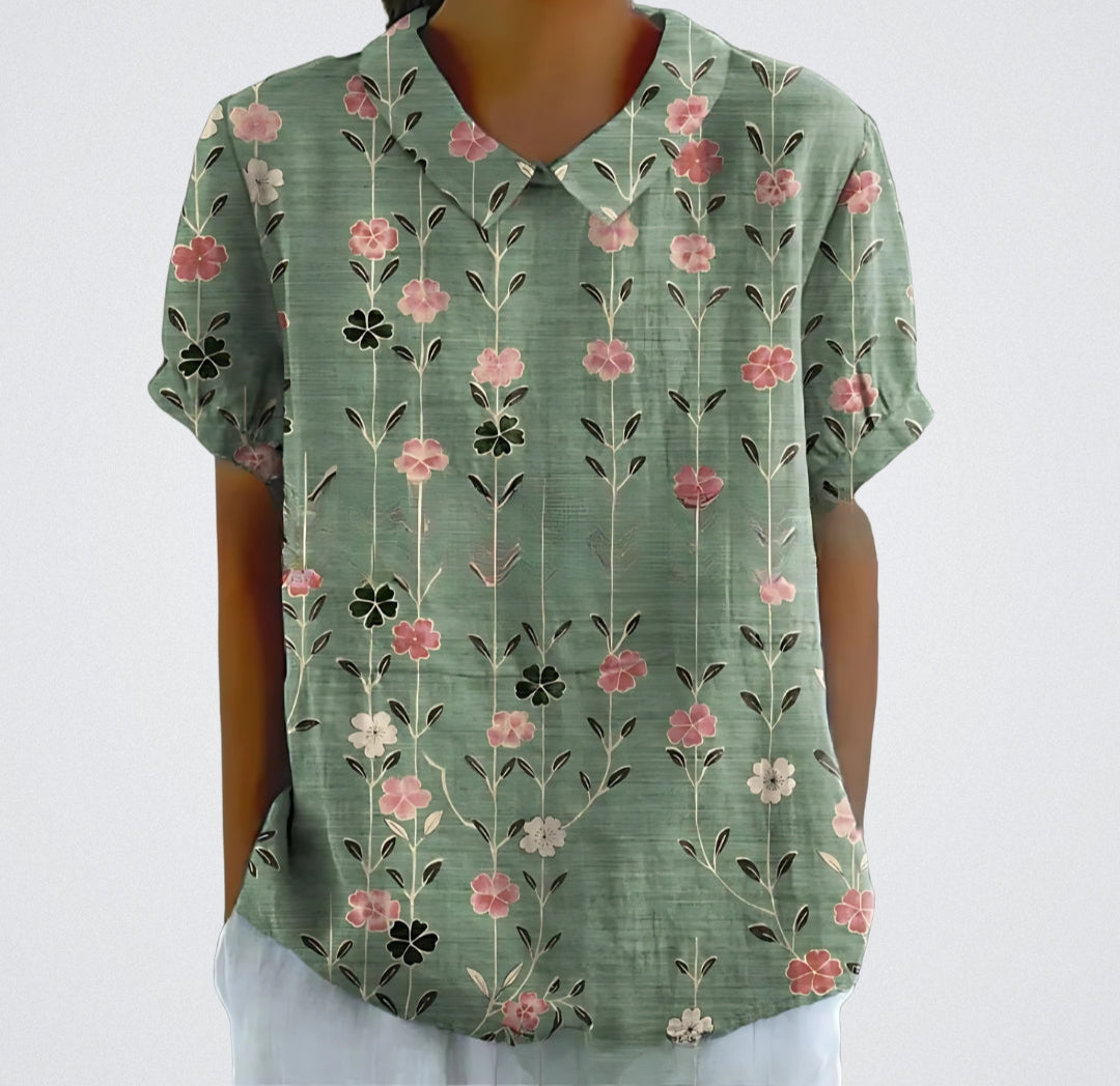 Lotte Vrolijke Blouse Korte Mouw