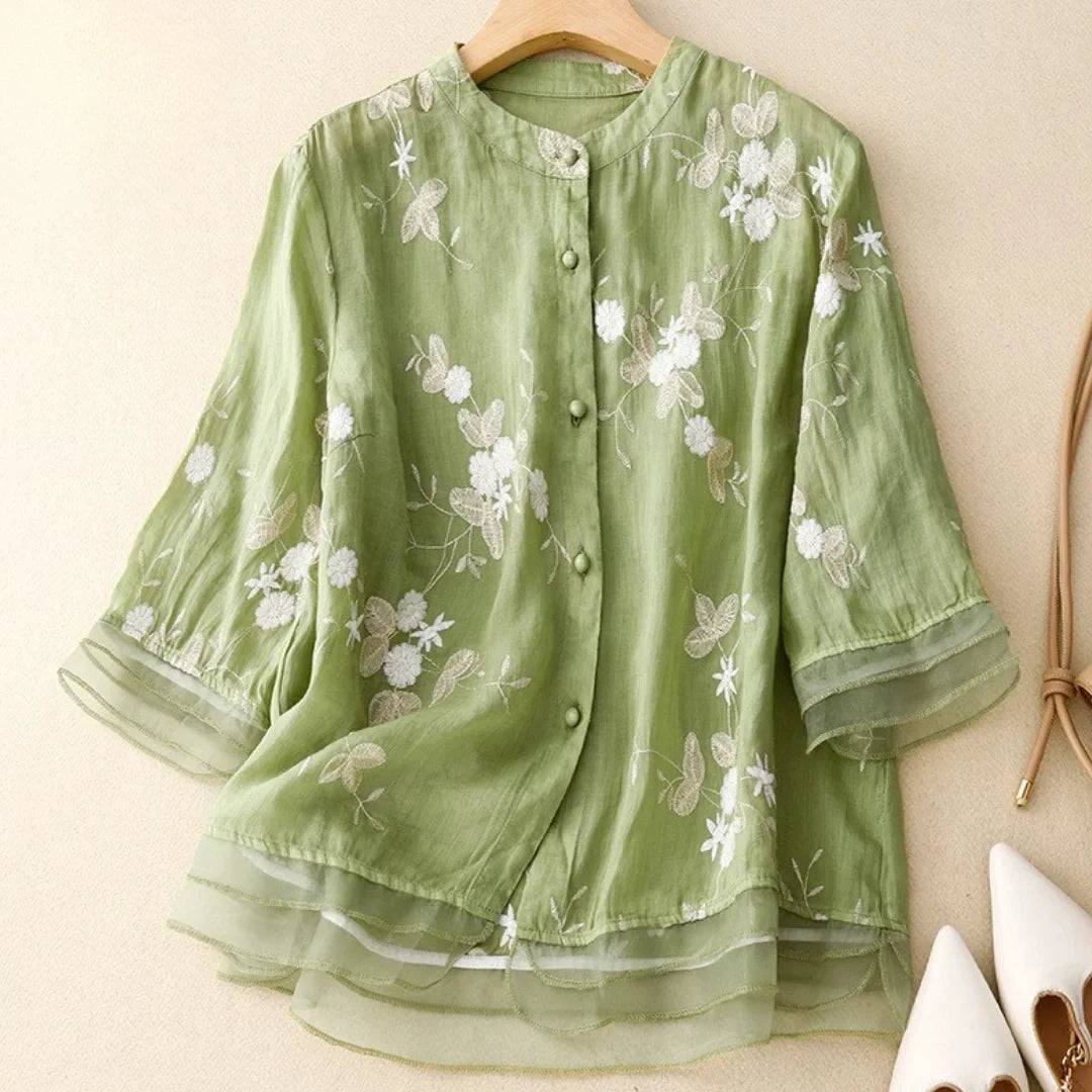 Laura™|Stijlvolle blouse