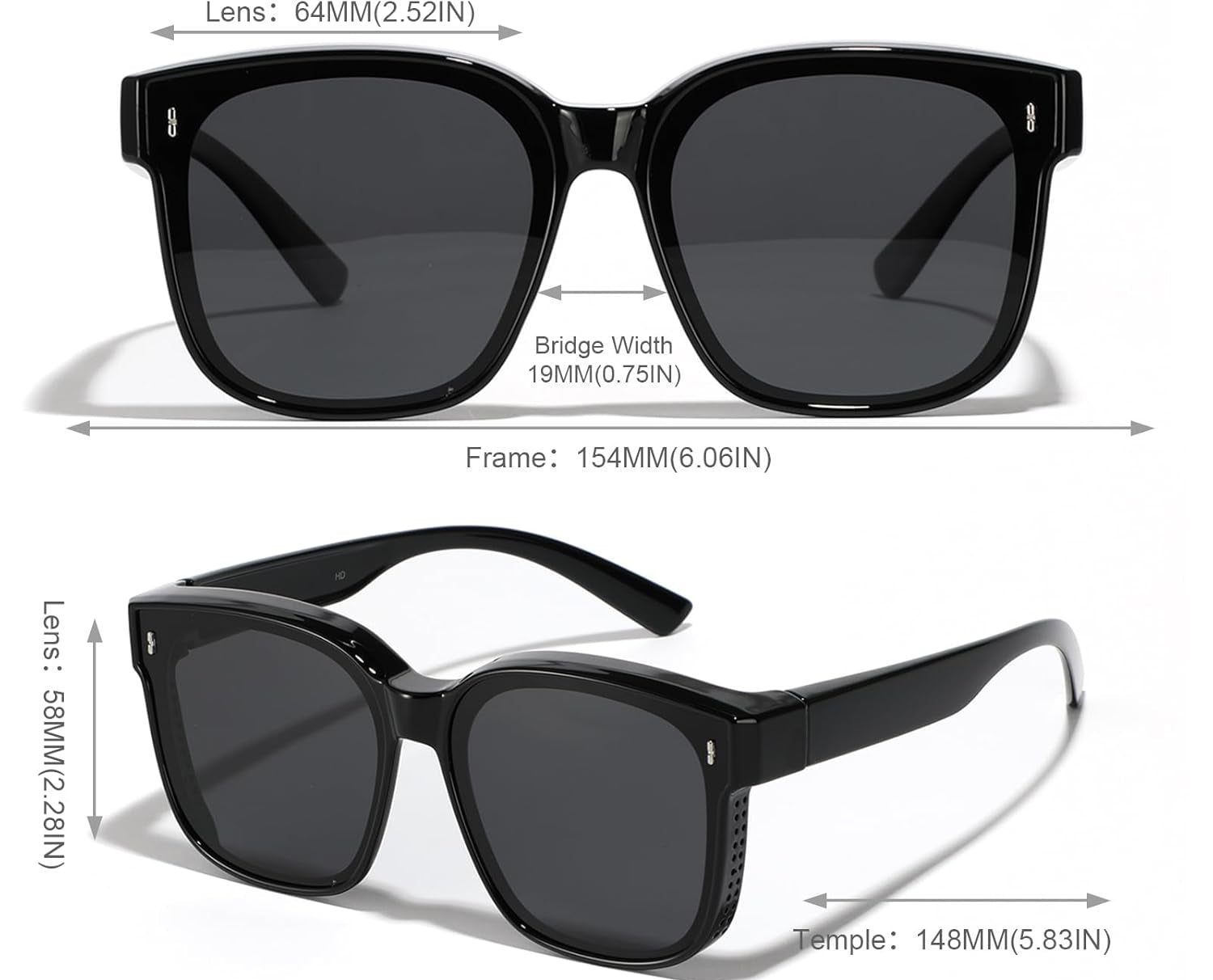 Lina Overzetzonnebril