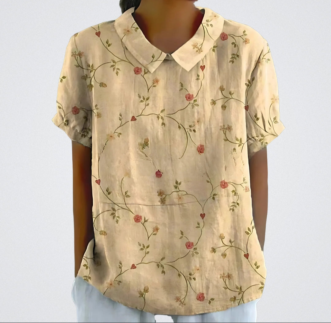 Lotte Vrolijke Blouse Korte Mouw