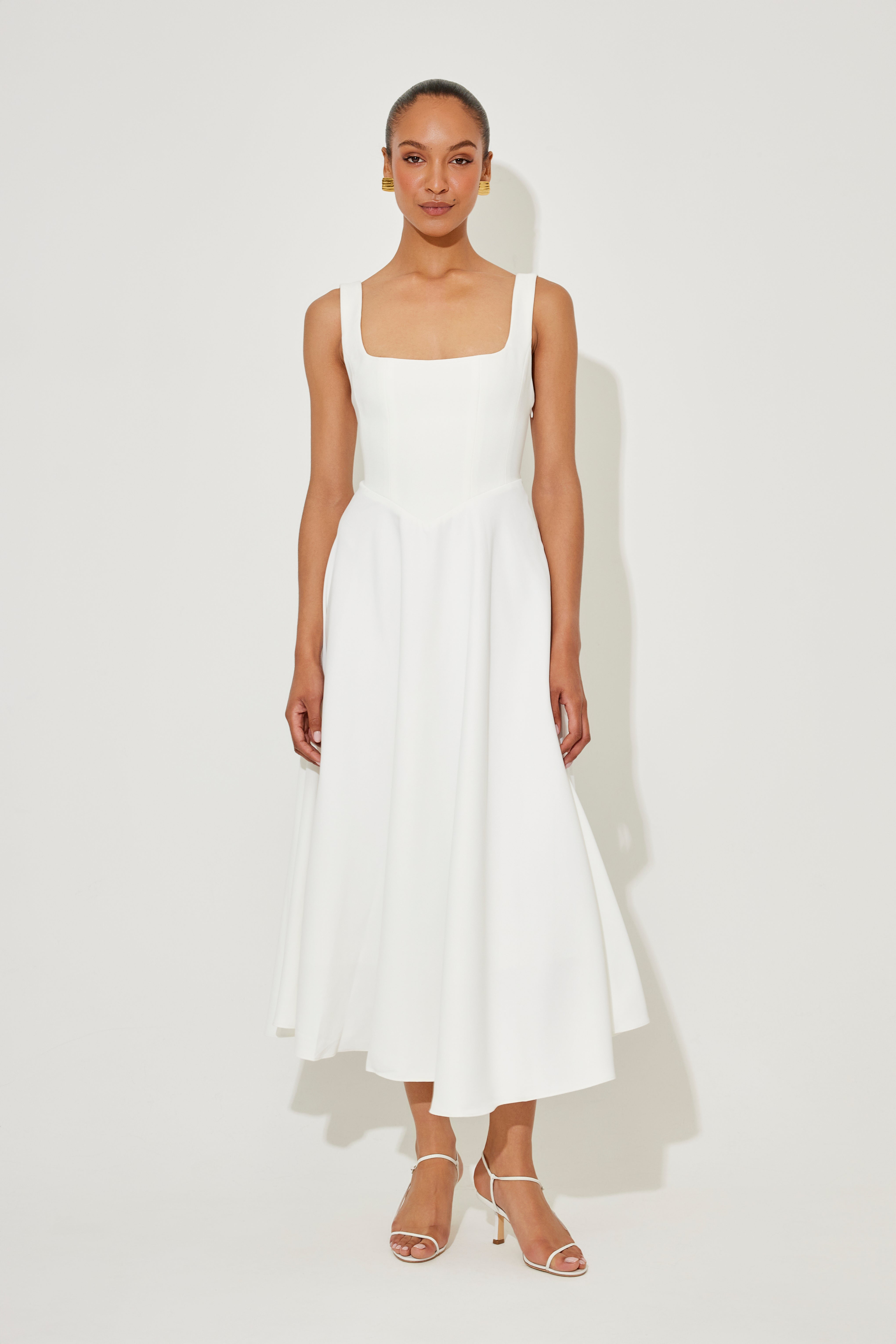 Clarisse Elegante Midi Jurk
