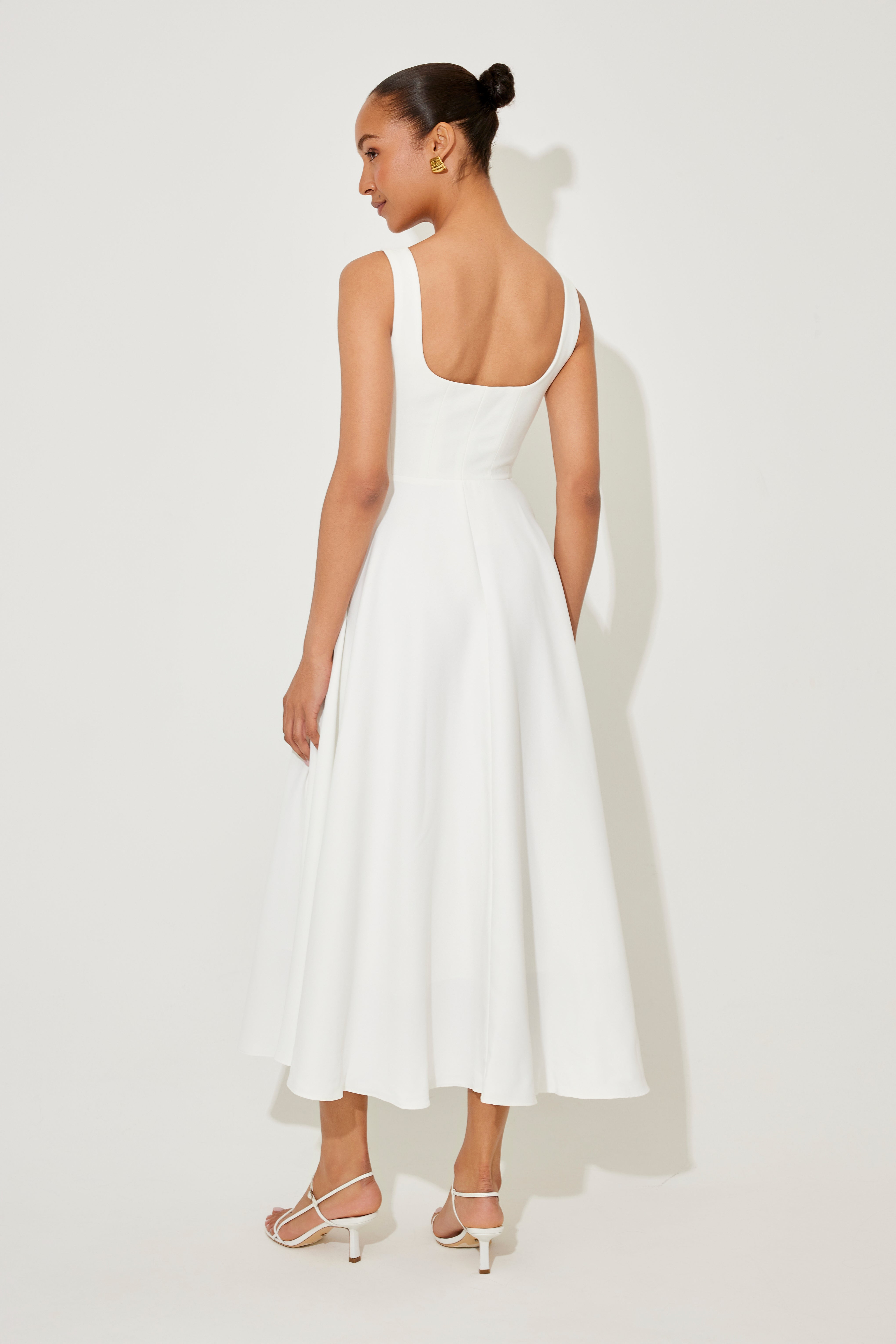 Clarisse Elegante Midi Jurk