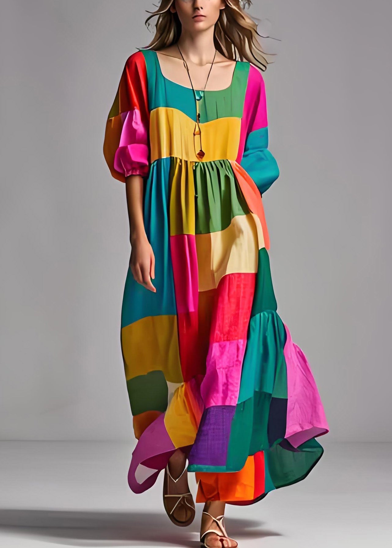 Carlijn Jurk Kleurenvlakken