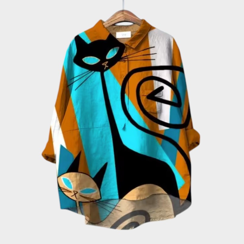 Mireille Vrolijk Poezen Overhemd