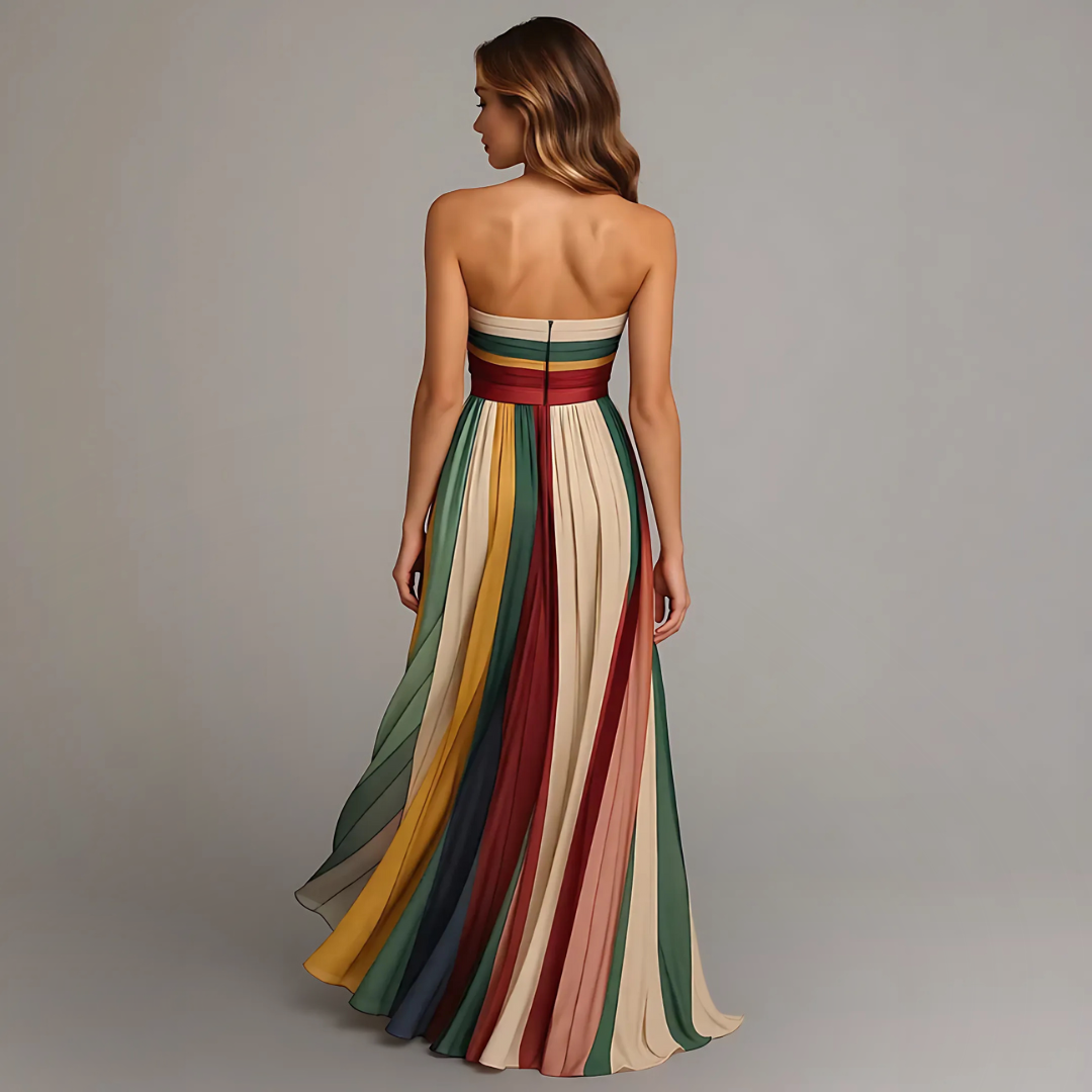 Elise Kleurrijke Maxi Jurk
