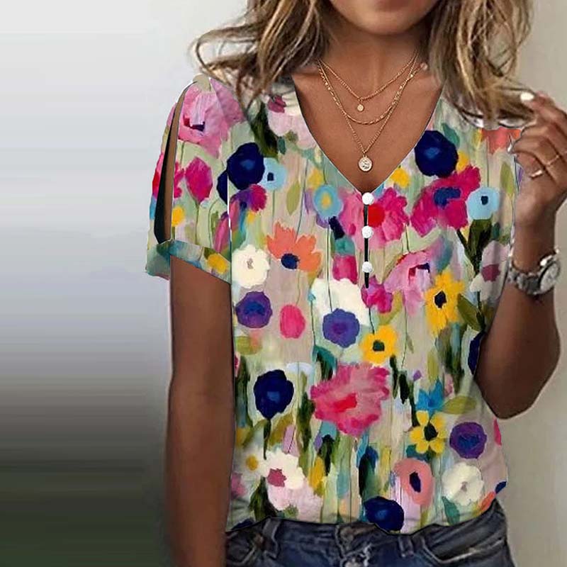 Lisa Kleurrijke Blouse Met Bloemenprint