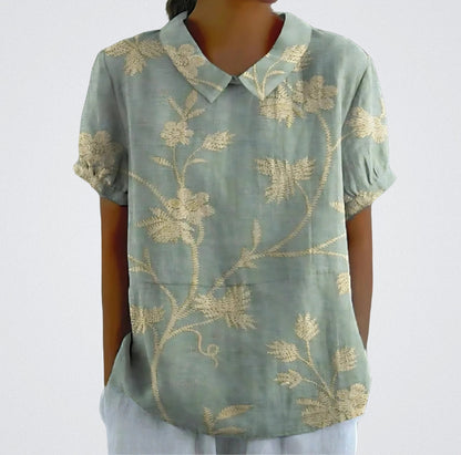 Lotte Vrolijke Blouse Korte Mouw
