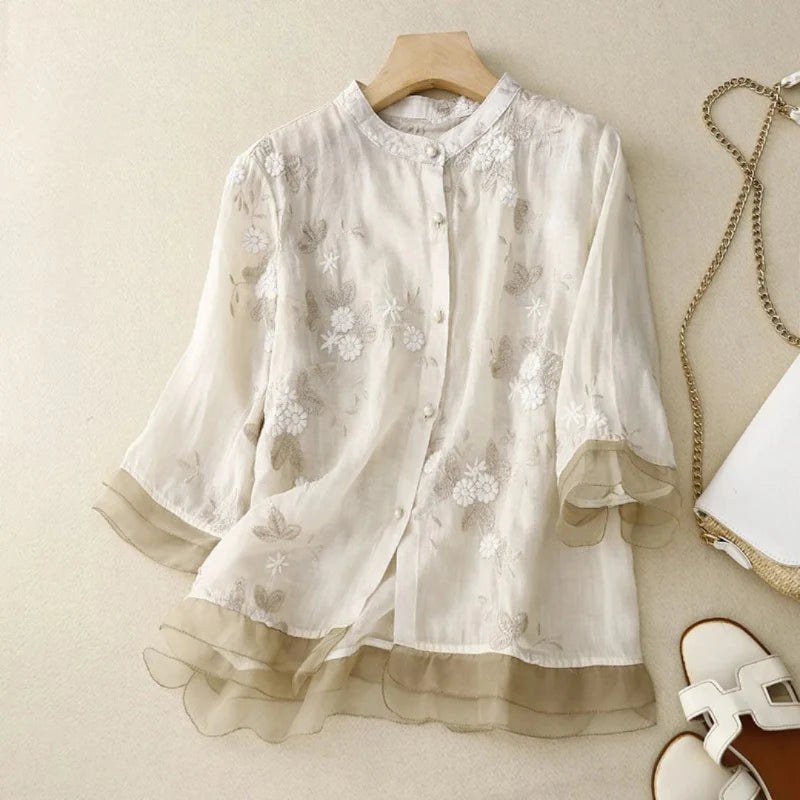 Laura™|Stijlvolle blouse