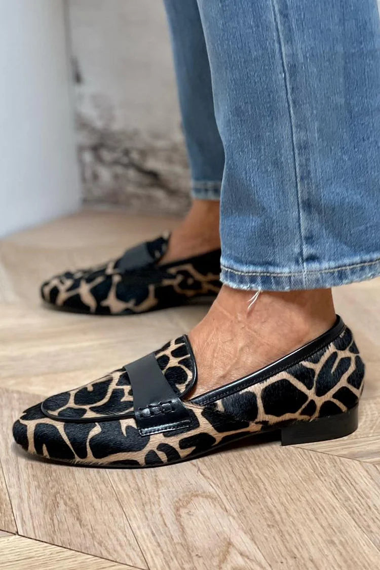 Noor Loafers Dierenprint