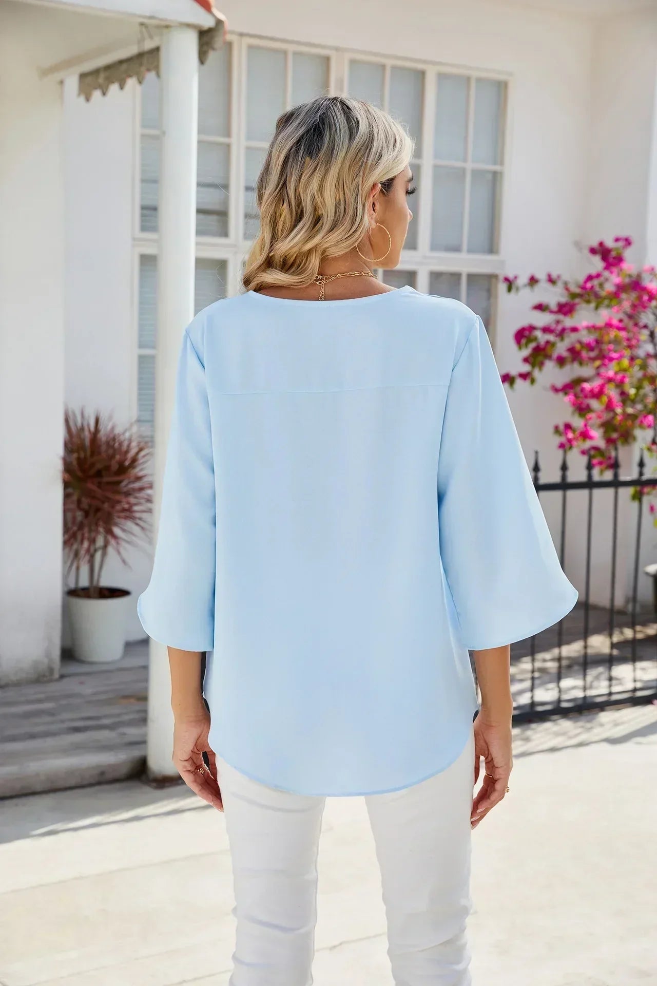 Eva V-hals Blouse