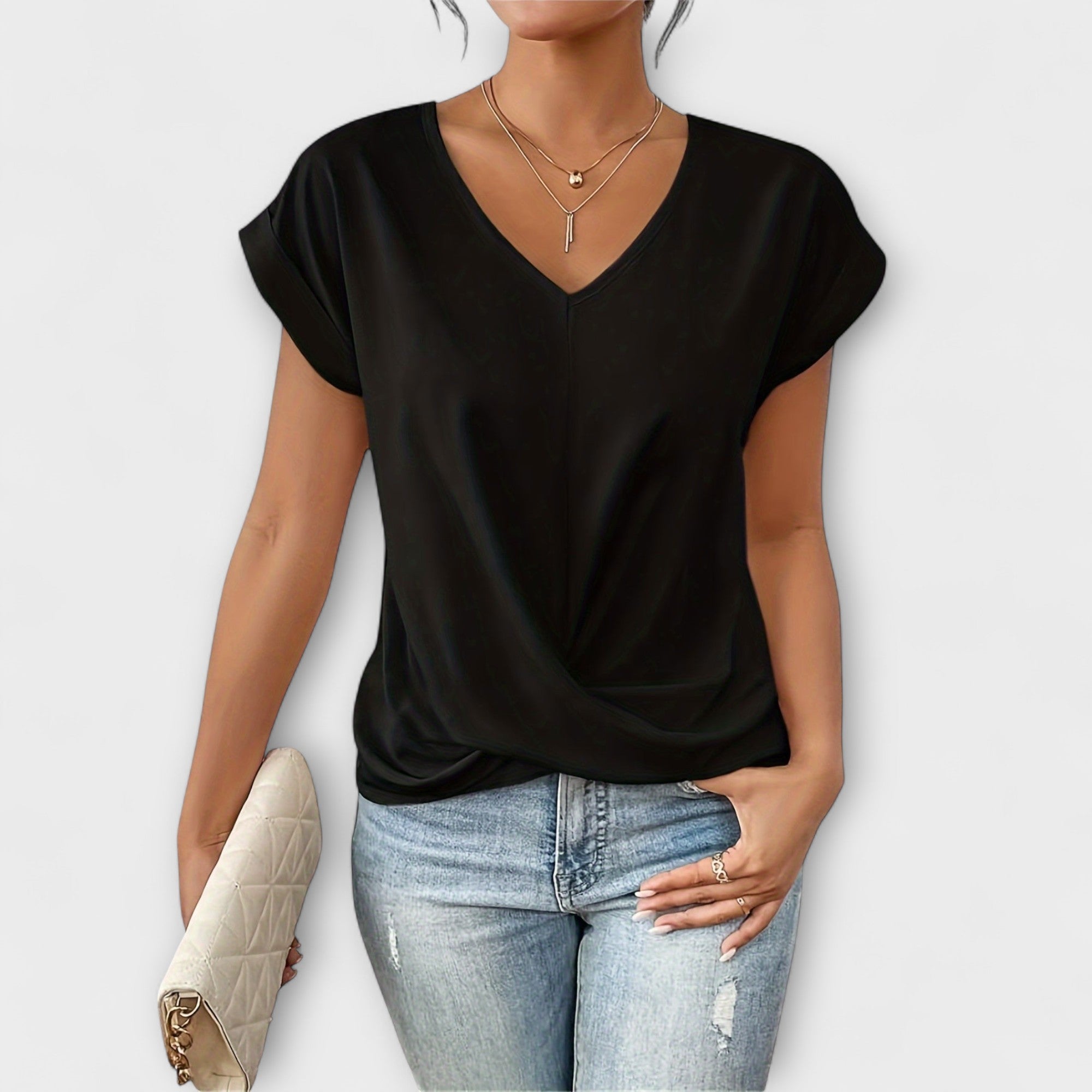 Lieke V-hals Top