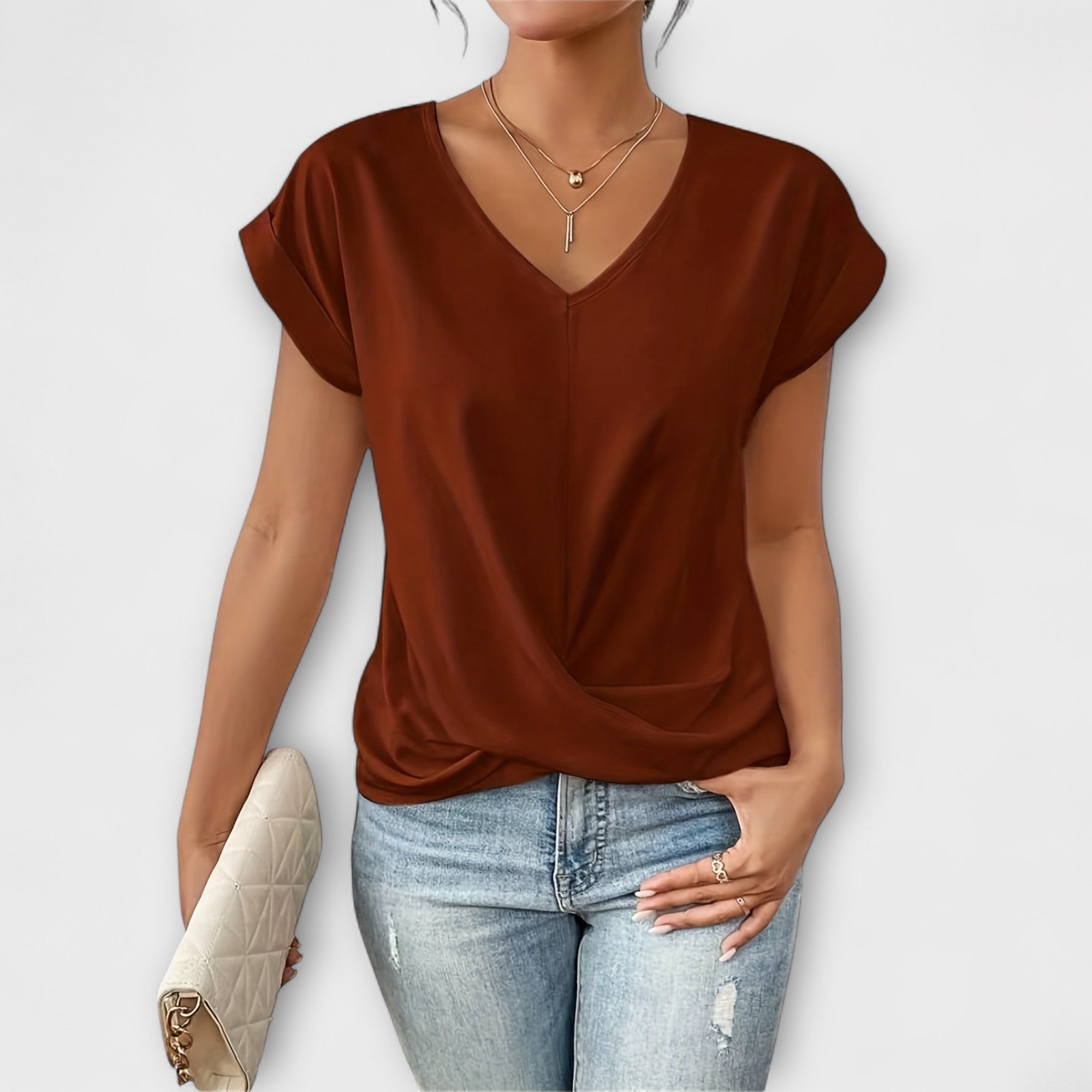 Lieke V-hals Top
