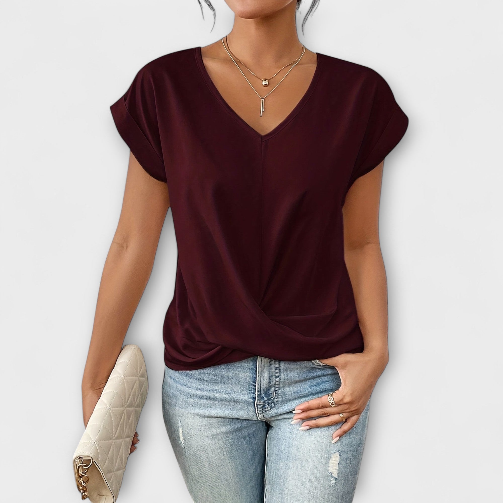 Lieke V-hals Top
