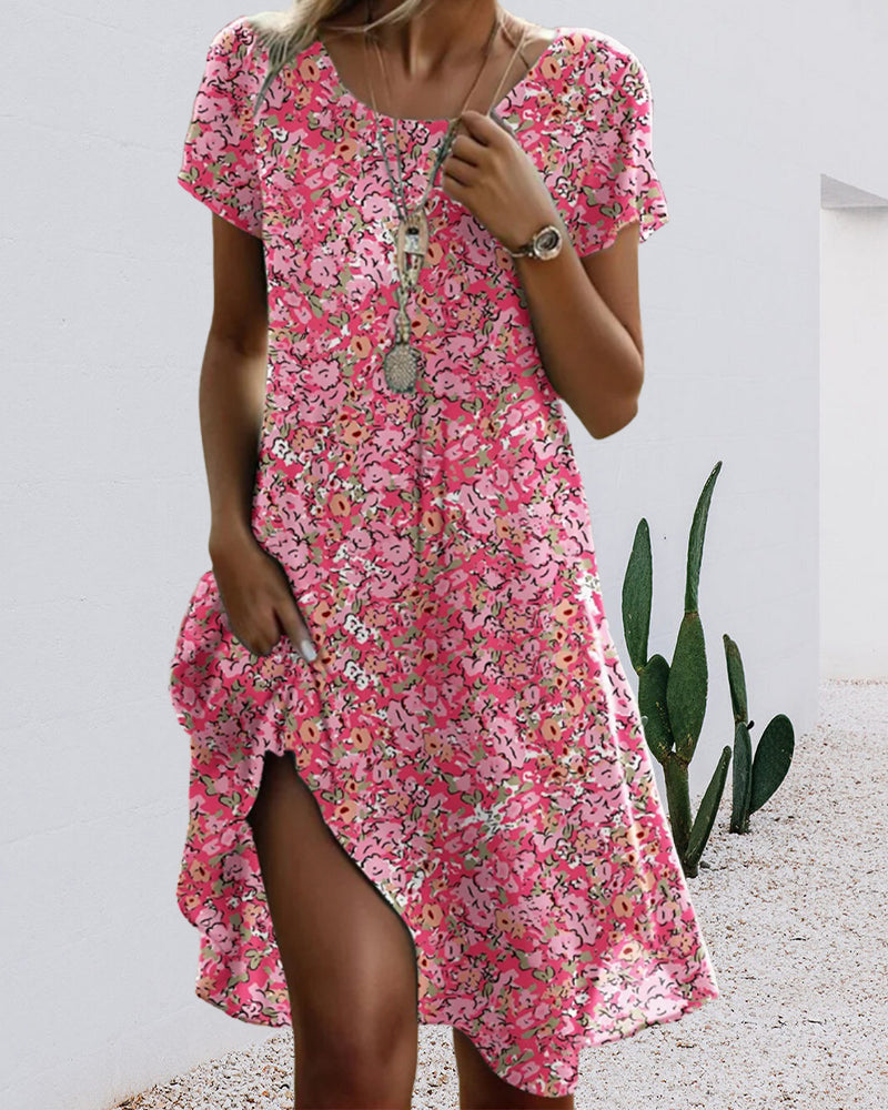 Iris Zomerjurk Bloemprint