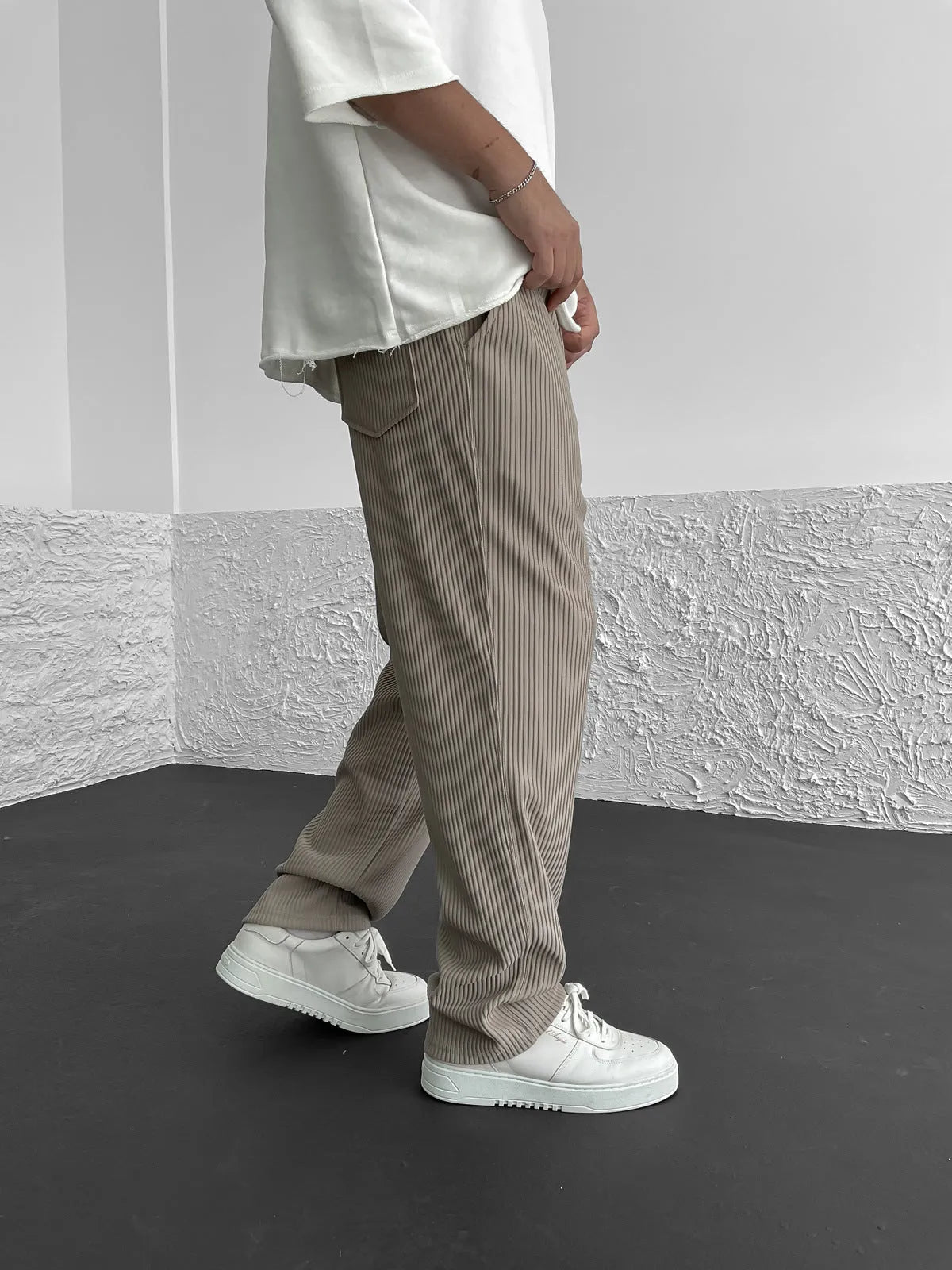 Dave™| Geribde Broek met Relaxte Pasvorm
