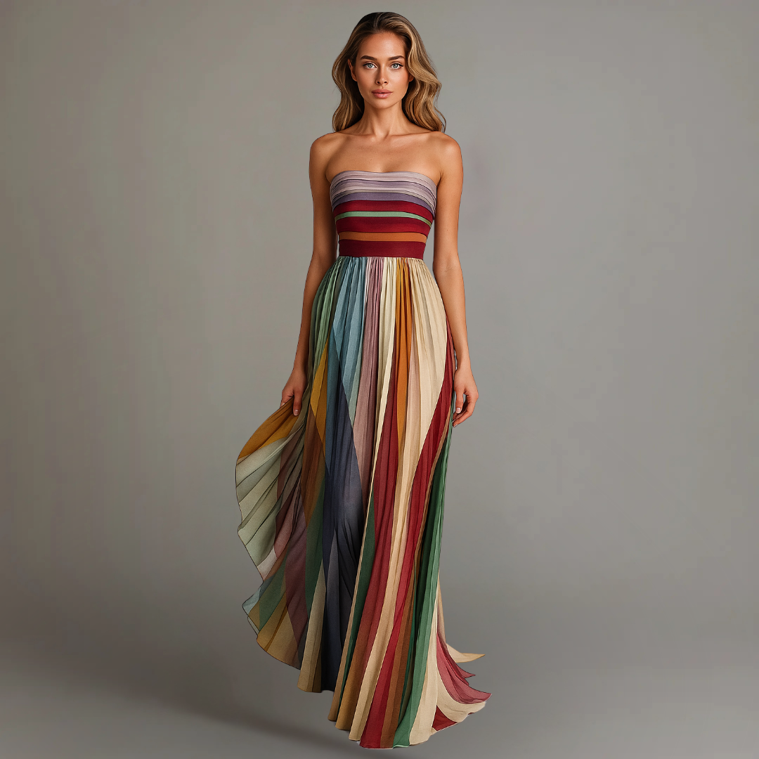Elise Kleurrijke Maxi Jurk