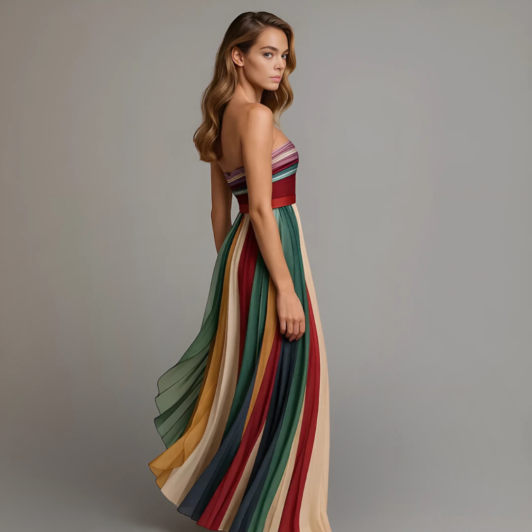 Elise Kleurrijke Maxi Jurk