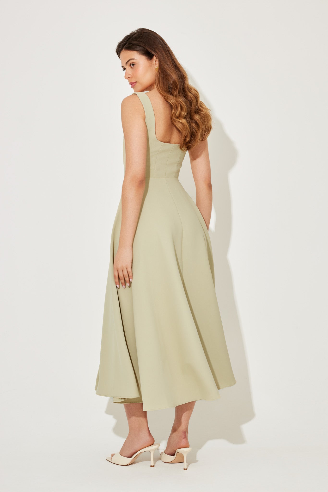Clarisse Elegante Midi Jurk