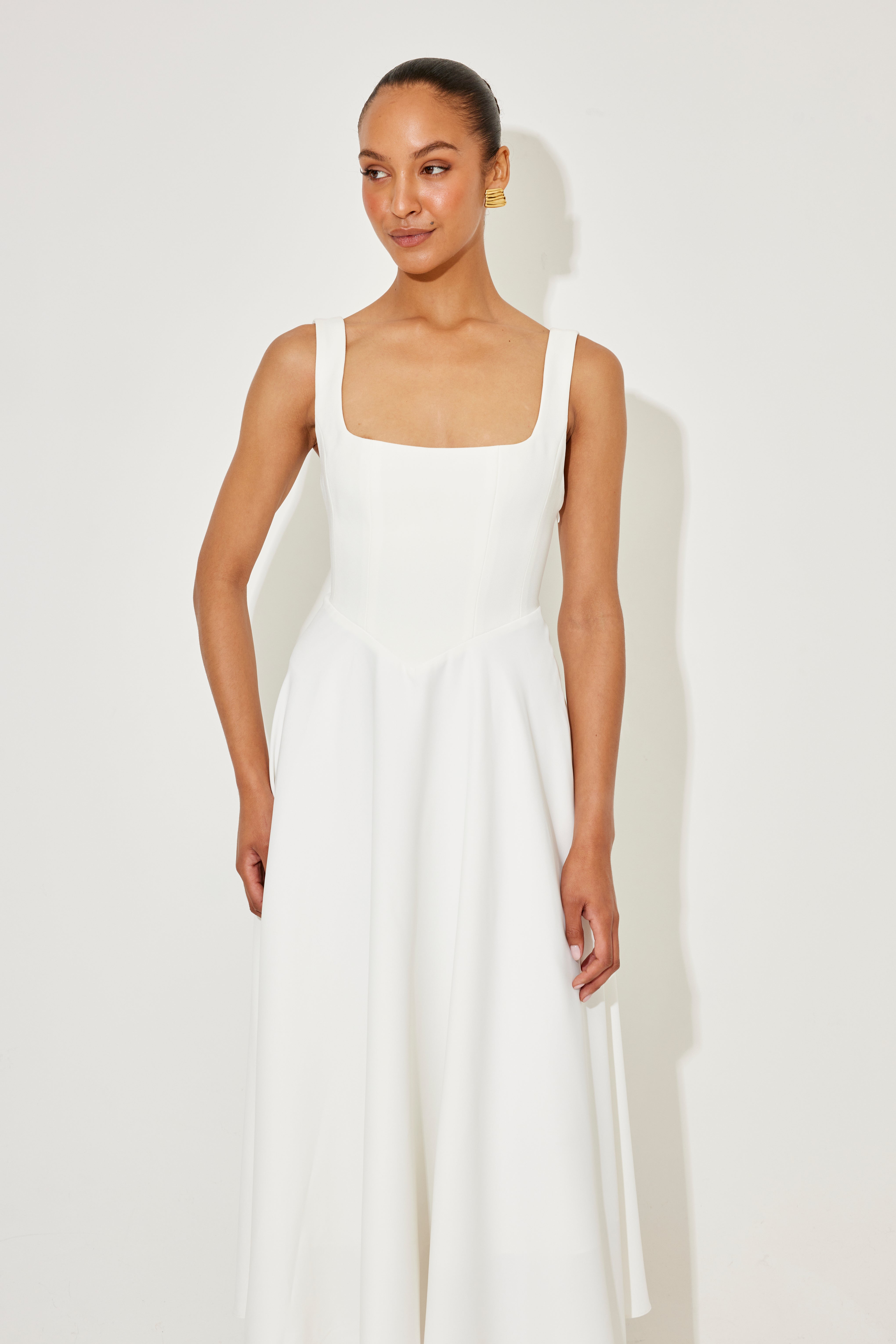 Clarisse Elegante Midi Jurk