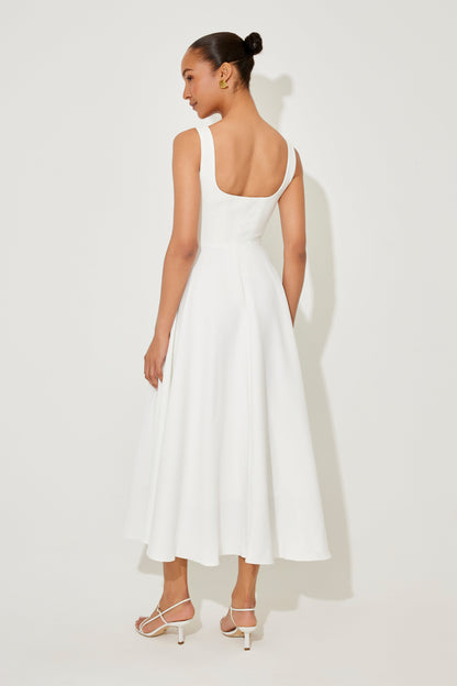 Clarisse Elegante Midi Jurk