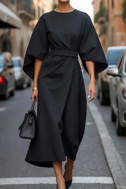 Amélie Elegante jurk met Lantaarnmouwen