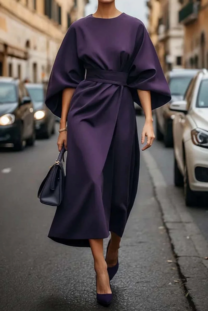Amélie Elegante jurk met Lantaarnmouwen