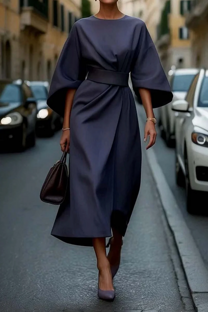 Amélie Elegante jurk met Lantaarnmouwen
