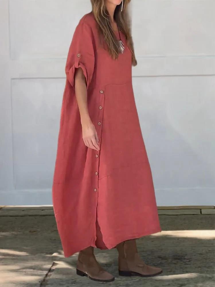Faye Casual jurk met zijsplit
