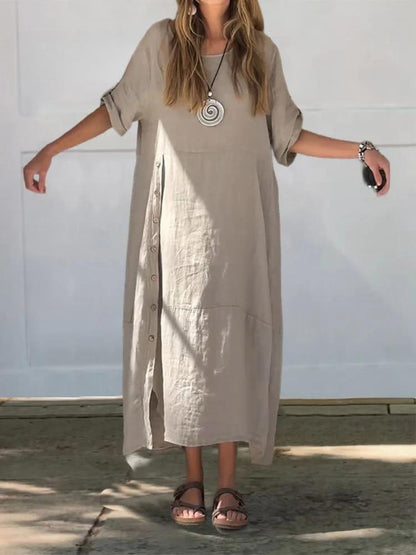 Faye Casual jurk met zijsplit