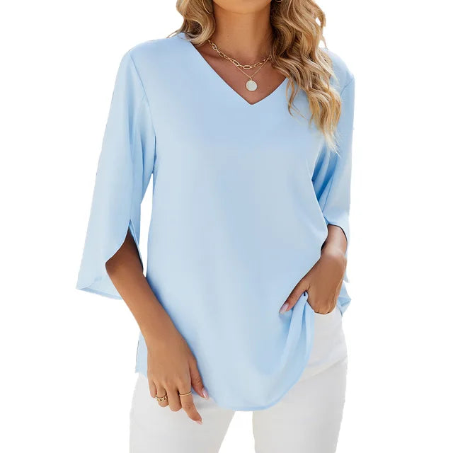 Eva V-hals Blouse
