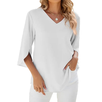 Eva V-hals Blouse