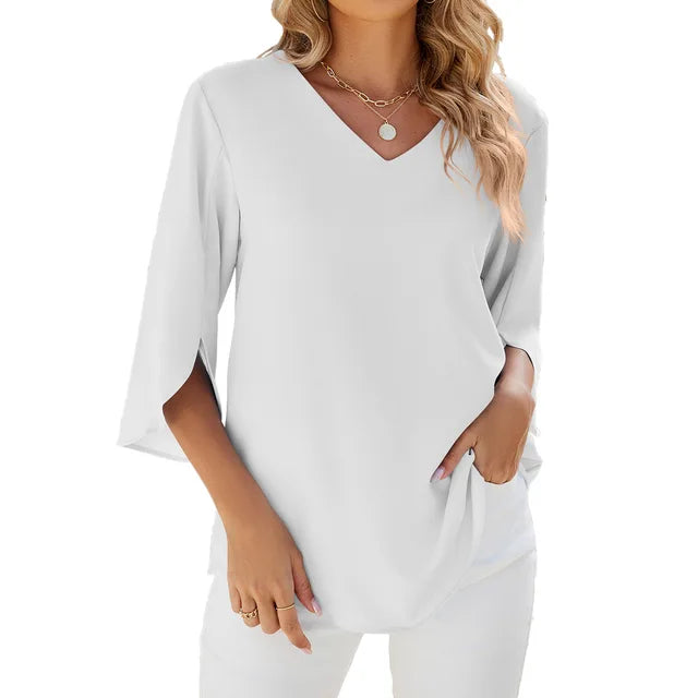 Eva V-hals Blouse