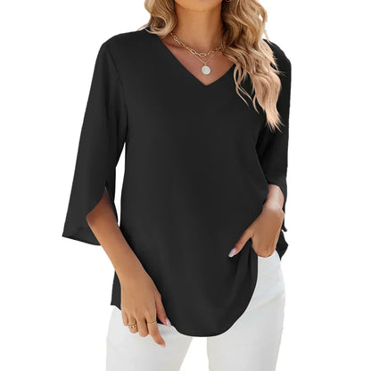 Eva V-hals Blouse