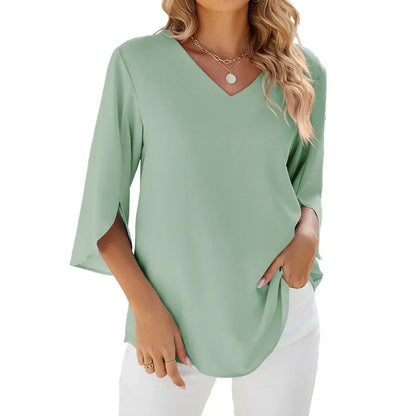 Eva V-hals Blouse