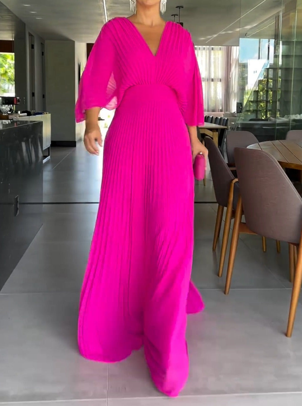Solea Elegante Fladderende Jurk
