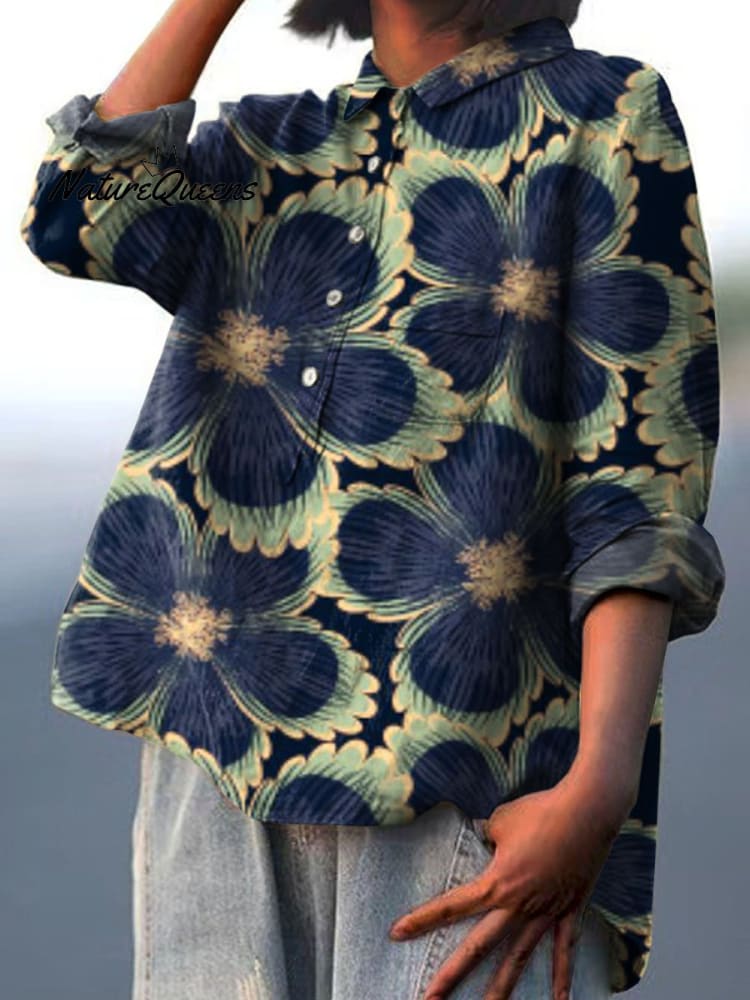 Stella Blouse met Bloemprint