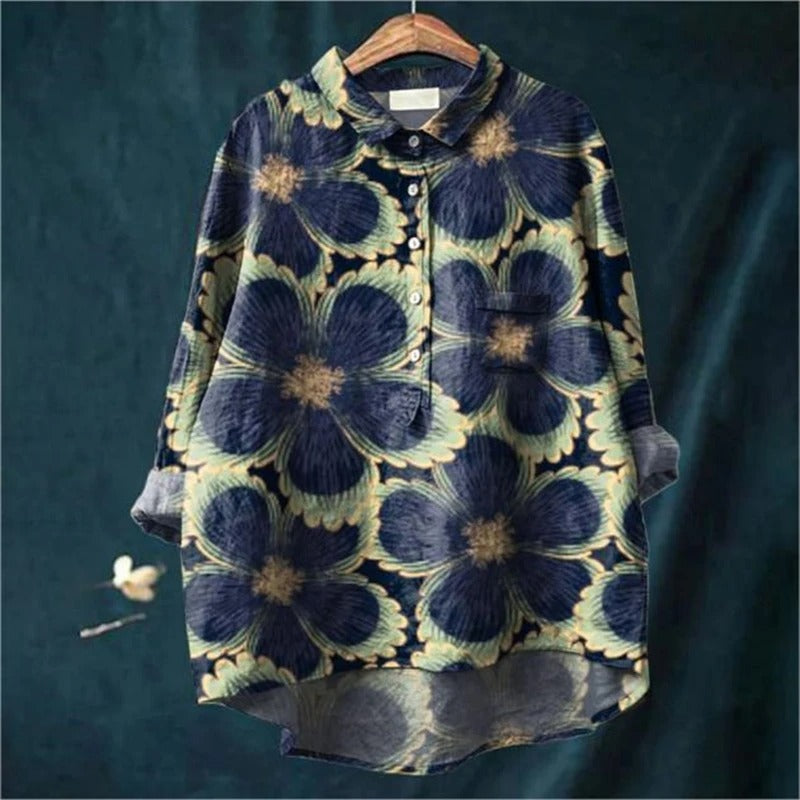 Stella Blouse met Bloemprint