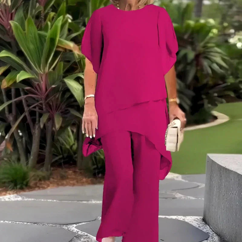 Jolene Chique Set met Top en Asymmetrische broek